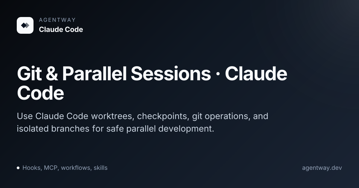 Git & Parallel Sessions · Claude Code - AgentWay