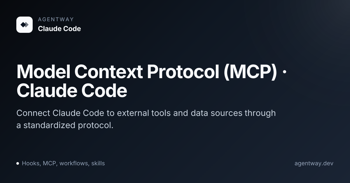 Model Context Protocol (MCP) · Claude Code - AgentWay