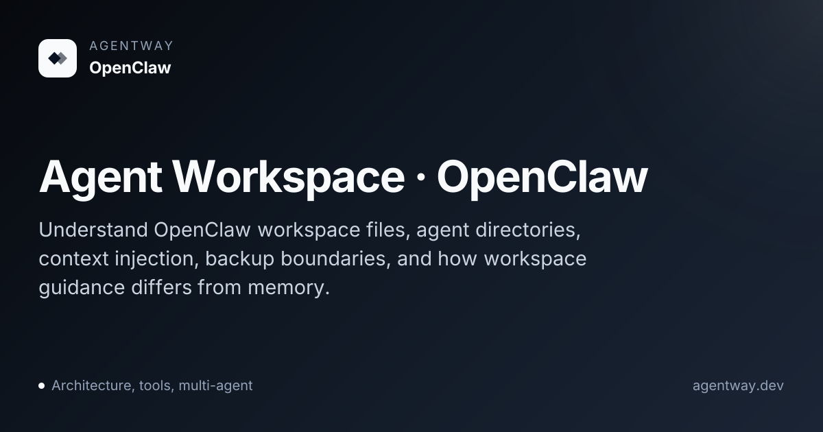 Agent Workspace · OpenClaw - AgentWay