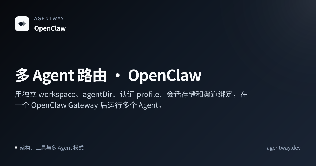 多 Agent 路由 · OpenClaw - AgentWay